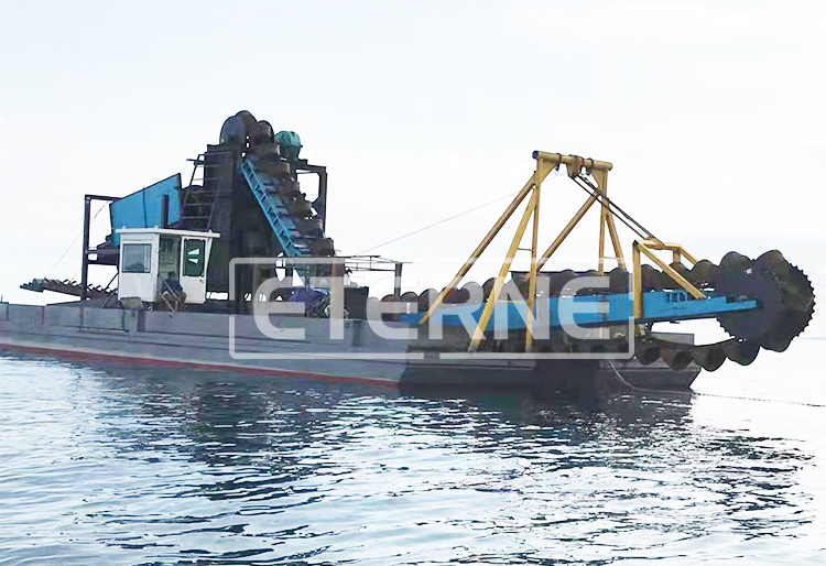 Gold bucket dredger